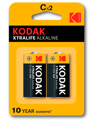 pilas alcalinas Kodak XTRALIFE C LR14 (2)
